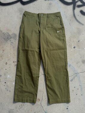 NIKE Men’s Olive Straight Leg Casual Pants Size 34 x 30